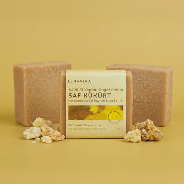 Saf Kükürt Doğal Sabun (3'lü Paket)